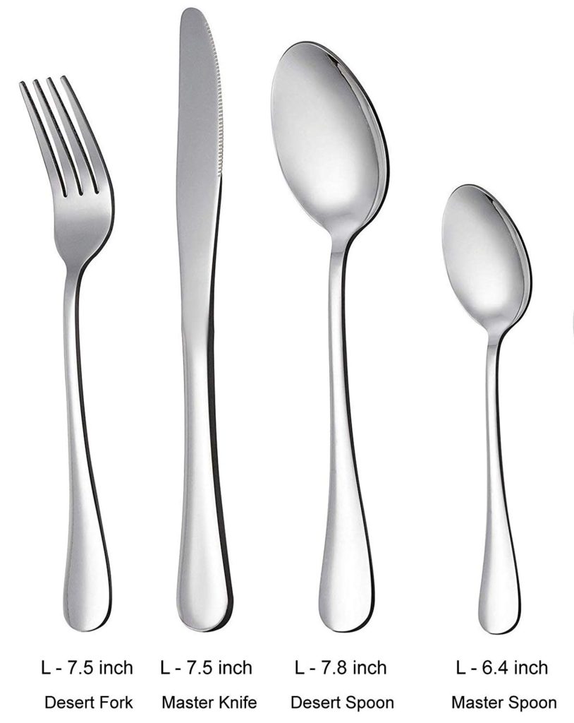 Image of Olrada Food Grade Stainless Steel Cutlery Set which is best cutlery brand in India