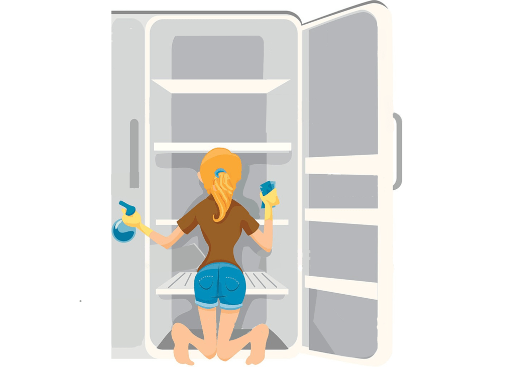 Image of keeping the refrigerator unit dry for effective performance 