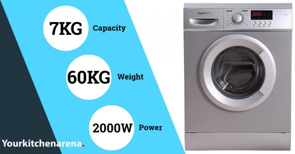 Image of Amazonbasics 7KG Fully Automatic Front Load Washing Machine