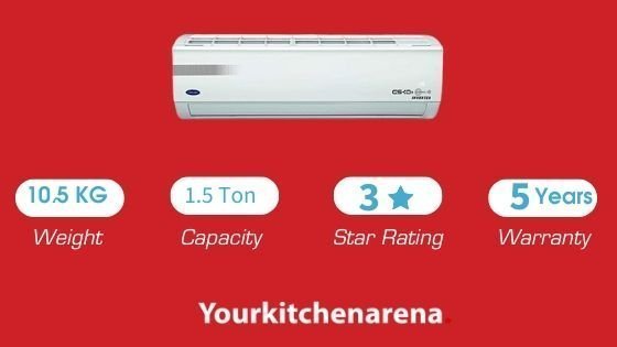 Image of Carrier 1.5 Ton 3 Star Split Air Conditioner
