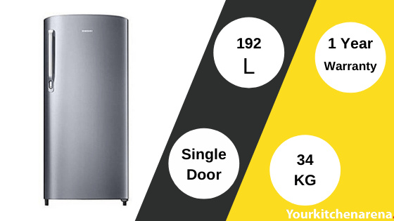 Samsung 192 L Direct Cool Single Door 5 Star Refrigerator with Base Drawer