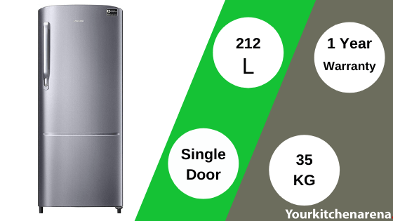 Samsung 212 L 3 Star Direct Cool Single Door Refrigerator 