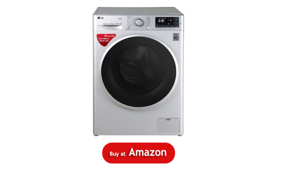 Image of LG 8KG Fully Automatic Front Load Silver Washing Machine Review