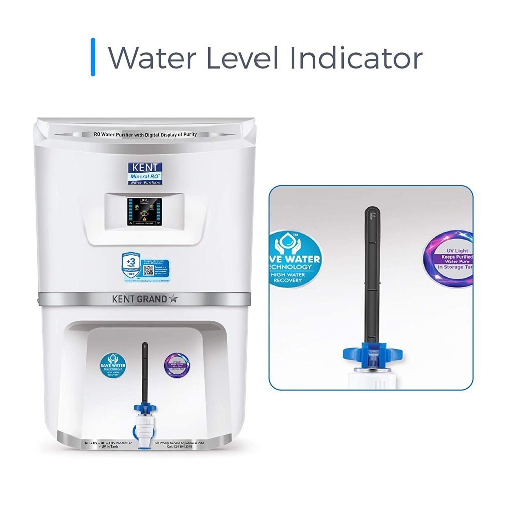 Image of the water level indicator feature in Kent Grand Plus