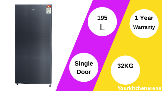 Haier 195L 5 Star Direct Cool Single Door Refrigerator
