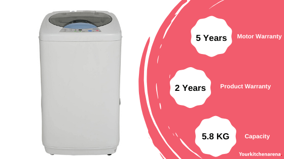 Image of Haier 5.8KG Fully Automatic Top Load Washing Machine