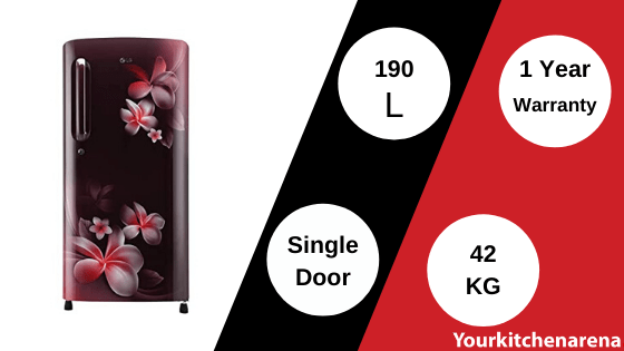 LG 190 L 4 Star Inverter Direct Cool Single Door Refrigerator 