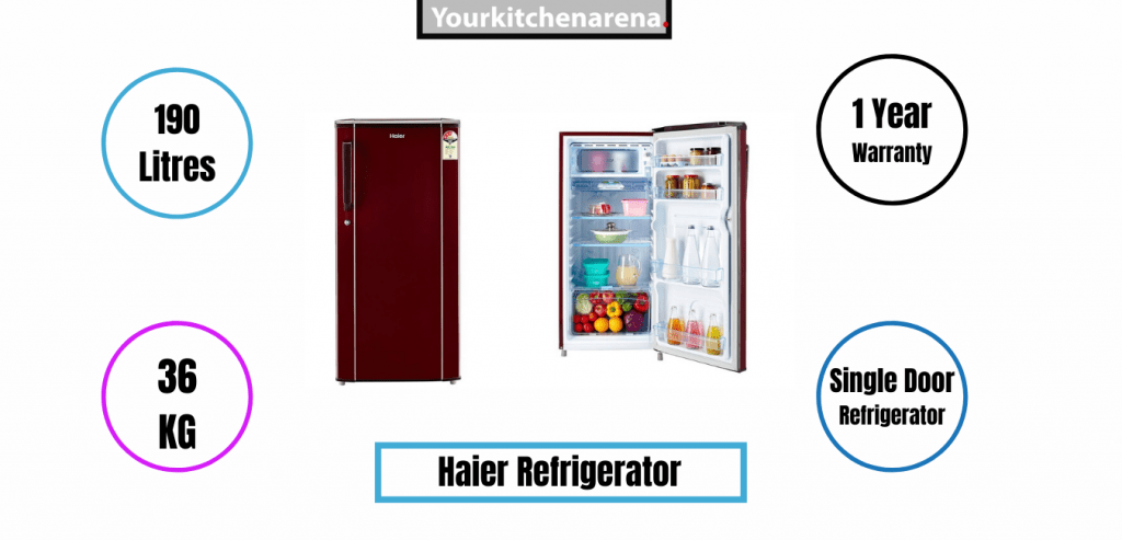 Image of Haier 190 Litres Direct Cool Single Door Refrigerator
