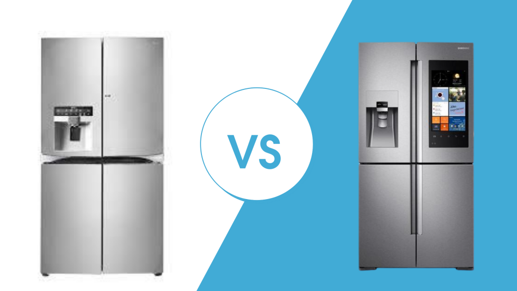 Featured Image of comparison between LG vs Samsung Refrigerators 