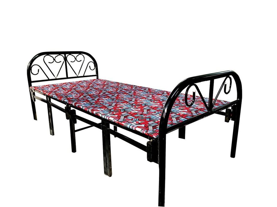 Sahni Portable Furniture Single Folding Bed With Mattress